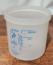 Azlon 250ml Low Form Plastic Beaker Chemical Resistant Part Bs5404 Iso 7056 Us