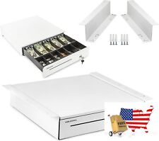 Cash Register Drawer With Under Counter Mounting Metal Bracket - 16 White Cas
