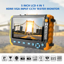 5 8mp 4k Cctv Security Camera Tester Tvi Ahd Cvi Analog Video Audio Monit Test