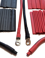 127 Pcs Red Black Heat Shrink Tubing Assortment Wire Wrap