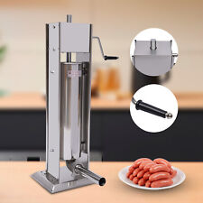 7l 2 Speed Stainless Steel Vertical Commercial Sausage Stuffer Meat Press Filler