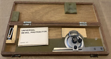 Mitutoyo 187-904 Universal Bevel Protractor W Case Series 187 Machinist Tools