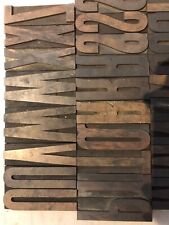 27x 5 High Vintage Wooden Letterpress Type - Huge 5inch
