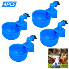 Automatic Water Cups Poultry Feeder Watering Chicken Duck Quail Drinking Set