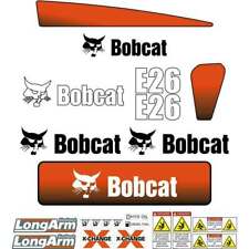 Bobcat E26 Later Model Decal Sticker Kit Repro Decals Uv Laminated