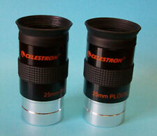 Celestron 1.25 25mm Plossl Binoviewer Eyepieces For Binocular Viewer - Set Of 2