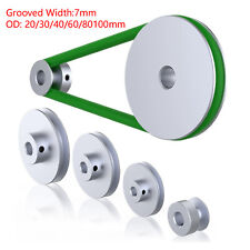 V Grooved Pulley Pu Round Belt Pulleys Aluminum For 6mm Width Belt Od 20mm-100mm