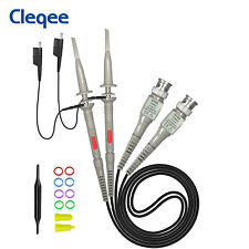 Cleqee P6100 High Precision Oscilloscope Probe X1 X10 100mhz With Accessory Kit