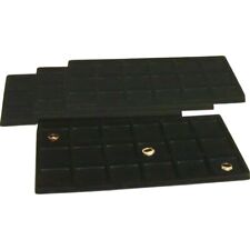 Findingking 4 Black 18 Slot Coin Jewelry Showcase Display Tray Inserts