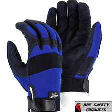 Mechanics Work Gloves Synthetic Leather Amorskin Majestic Glove 2137bl Sm-2xl