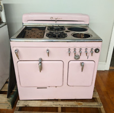 1950s Chambers Stove Oven Pastel Pink Enamel Gas Refurb Incomplete Can Ship