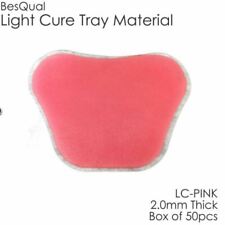 Dental Light Cure Custom Tray Material - Bq Tray - Pink - 2mm - 50 Pcsbox