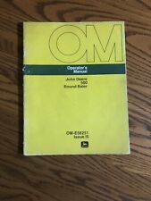 John Deere 500 Round Baler Operators Owners Manual Ome58251