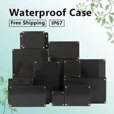 Black Outdoor Waterproof Plastic Box Electronic Project Case Instrument Junction