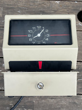 Simplex Employee Work Time Clock Model 0002 With Key Turns On