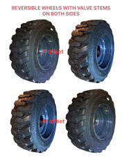New 12-16.5 Skid Steer Tiresrims -case New Holland Gray Wheels- 12x16.5 14ply