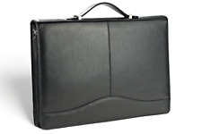 A4 Zipped Conference Folder Real Leather Business Folder Document 2r El 4-1