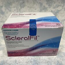 Scleralfil Preservative Free Saline Solution 0.34oz 30 Vials - New