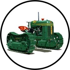 Oliver Cletrac Hg Crawler Tractor New Sign 18 Dia. Round Usa Steel Xl- 4 Lbs
