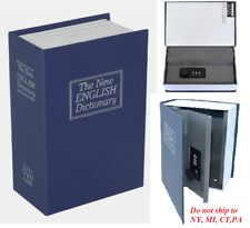 Book Safe Lock Money Cash Sentry Hidden Secret Fire Proof Box Home Storage Vault