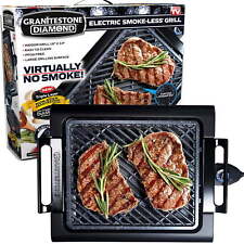 Granite Stone Indoor Nonstick Electric Smoke-less Grill With Cool-touch Handles