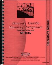 Massey Ferguson 1045 Tractor Operators Manual Mh-o-mf1045