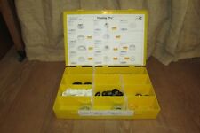 Jandorf Plumbing Parts Yellow Plastic Divided Container Full Of Parts 1210