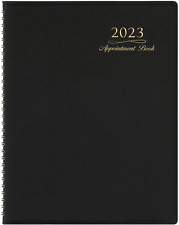 2023 Appointment Book Planner Daily Hourly Weekly Calendar Notes Black Organizer