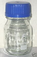 Glass Culture Media Bottle W Cap Autoclavable Reagent 100 Ml Borosilicate New