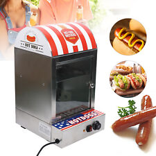 1500w Commercial Hot Dog Steamer Countertop Electric Sausage Bun Warmer Machine