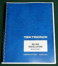 Tektronix Sg 505 Instruction Manual W 11x17 Foldouts Protective Covers