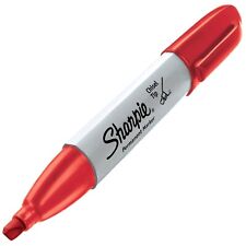 38283 Sharpie Chisel Tip Permanent Marker Red Ink Pack Of 2