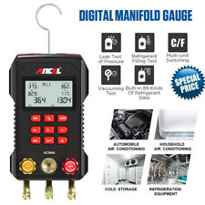 Digital Manifold Meter Refrigeration Hvac Gauge Vacuum Pressure Temperature Test