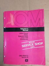 John Deere 6600 Sidehill 6600 7700 Combine Owner Operator Manual Om-h92873 J5 75