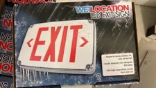 Lithonia Lighting Exit Sign Wet Location Redwhite