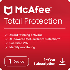 Mcafee Total Protection 2024 Antivirus Internet Security Software Download