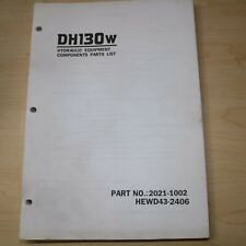 Daewoo Dh130w Wheel Mounted Excavator Component Parts Manual Book List Dh 130 W
