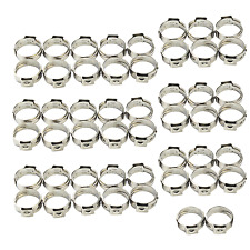 34 Inch Pex Stainless Steel Clamp Cinch Rings Crimp Pinch Fitting 50 Pcs