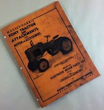 Massey-harris Pony Tractor Attachments Illustrated Repair Parts List Manual