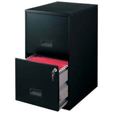 Filing Cabinet 2-drawer Steel File Cabinet With Lock Black