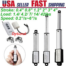 12v Electric Micro Mini Linear Actuator 0.4 0.8 1.2 2 3 4 Fast Speed 6s