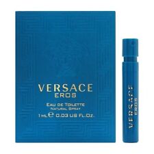 1 Sample Vial Versace Eros Cologne For Men 0.03 Oz 1 Ml Eau De Toilette Spray