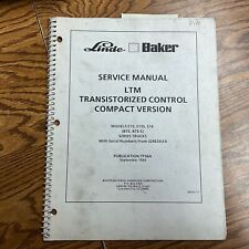 Linde Baker Ltm Transistorized Control Service Manual Fork Lift Truck