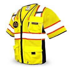 Kwiksafety Executive Hi Vis Reflective Ansi Ppe Surveyor Class 3 Safety Vest