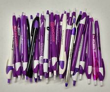 30ct Mixed Lot Misprint Retractable Click Pens Purple Javalinajavelinslimster