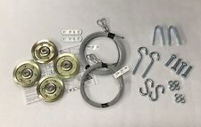 Extension Spring Tune Up Kit 8 Garage Door Lift Cable Pulleys Sheaves Clips