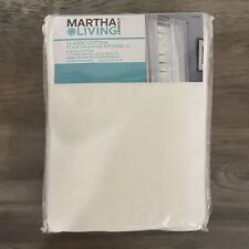 New Martha Stewart Tab Top Panel Classic Cotton 50x84 White Curtain 1 Panel