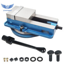 6 7-12 Lockdown Cnc Milling Machine Bench Vise With 360 Swiveling Base