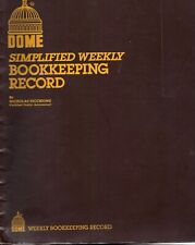 Dome Simplified Weekly Bookkeeping Record Book - No 600 - Brown