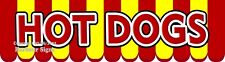 Hot Dogs Decal Choose Size Food Truck Concession Vinyl Sign Sticker